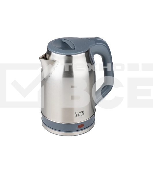 Чайник электрический HOMESTAR HS-1005 2,3 л, 1800 Вт, нержавейка, серый