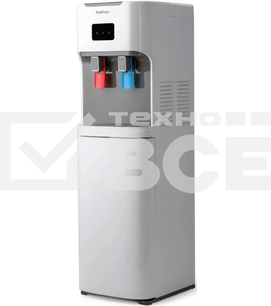 Кулер для воды HotFrost V115AE напольный, электронный, «push» - кран, белый