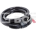 Замок тросовый Зубр Стандарт, кодовый, с неизменяемым кодом, длина троса - 1200мм, d 8мм. 37267-120, фото2