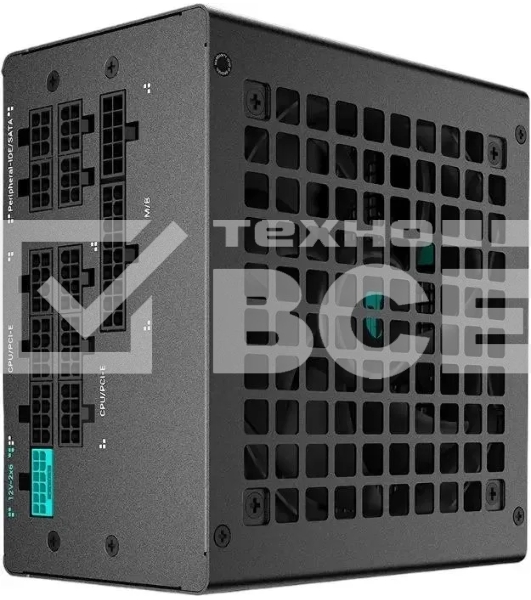 Блок питания Deepcool/GamerStorm PQ1000G (ATX 3.1, 1000W, Full Cable Management, PWM 120мм fan, 80 PLUS GOLD, Active PFC + Half Bridge + DC/DC, Full Japanese Capasitors, Gen5 PCIe) RET