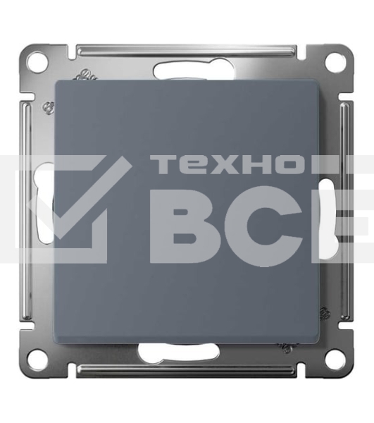 Кнопка нажимная сх.1, 10АХ, механизм SE AtlasDesign Грифель