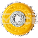 Щетка для УШМ Denzel 100 мм, М14, чашка, витая нержавеющая проволока 0,3 мм, фото8