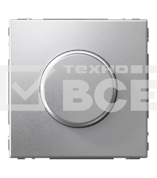 Светорегулятор поворотно-нажимной (диммер) ArtGallery LED RC 400 Вт механизм алюм. SE GAL000323