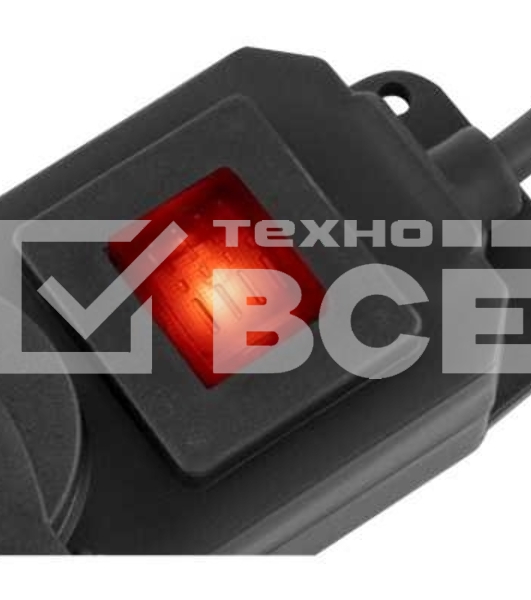 Сетевой фильтр Buro 400MDP-3-B 3 м, 4 розетки, черный, коробка