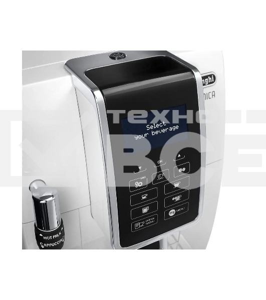 Кофемашина автоматическая DeLonghi ECAM 350.35.W белый, исп. кофе- зерновой/молотый, 1.8 л, 1450 Вт, 15 бар