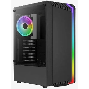 Корпус ATX AeroCool Bionic-G-BK-v2 4710562758672 черный, без БП, 2*USB 3.0, USB 2.0, HD Audio