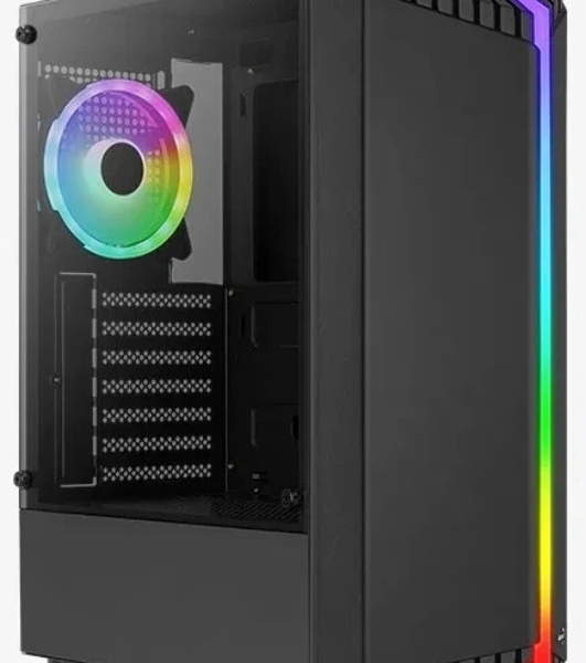 Корпус ATX AeroCool Bionic-G-BK-v2 4710562758672 черный, без БП, 2*USB 3.0, USB 2.0, HD Audio