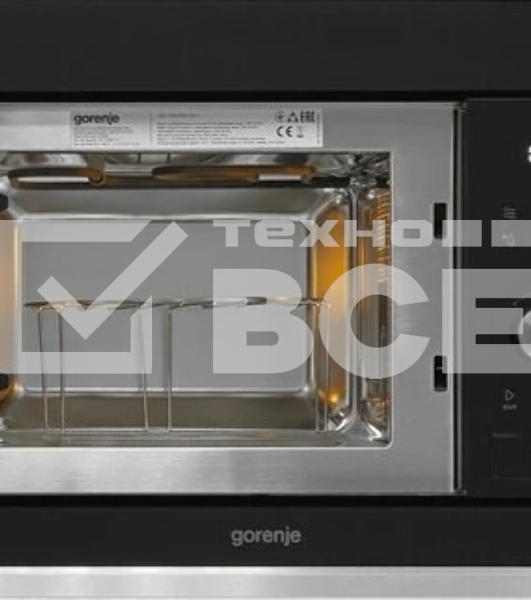 Встраиваемая микроволновая печь GORENJE BMX201AG1BG Электронное управление, черный, объем: 20 л