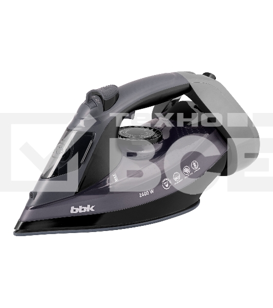 Утюг BBK ISE-2412 (L) сиреневый, 2400 Вт, 40 г/мин, 140 г/мин, 400 мл