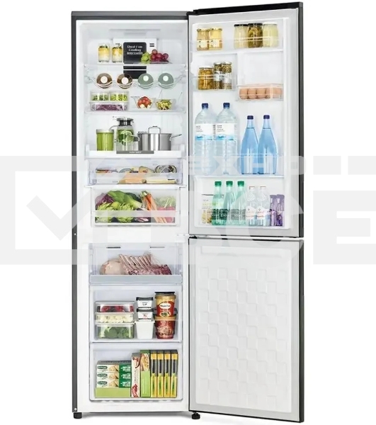 Холодильник Hitachi R-BG410PUC6X GBK черный двухкамерный 215/105л морозилка снизу, No Frost