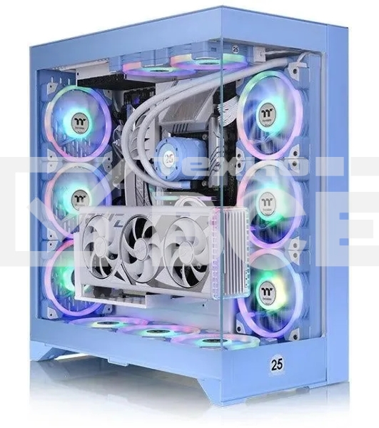 Корпус Thermaltake CTE E600MX Hydrangea синий без БП E-ATX 11x120mm 4x140mm 2xUSB3.0 audio bott PSU