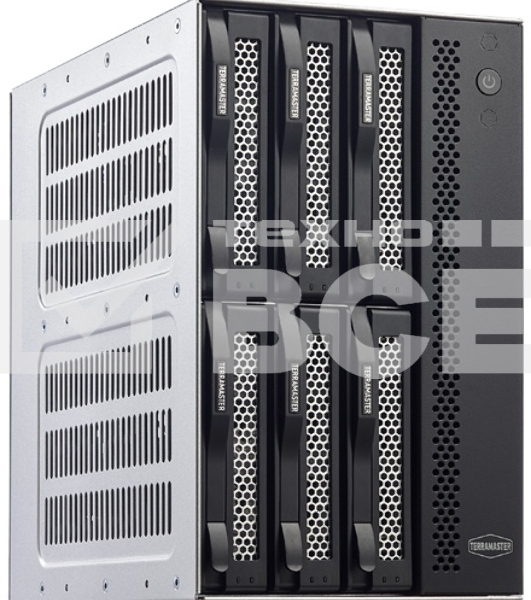 Сетевое хранилище TerraMaster D6-320 DAS tower/JBOD,RAID0,1/up to 2 SATA(3,5' or 2,5')/1xUSB3.2 Type-C gen2/1xPS/1YW