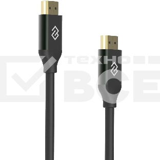 Кабель аудио-видео Digma HDMI (m)/HDMI (m) 2м. феррит.кольца позолоч.конт. черный (D-HDMI-V2.1-2M)