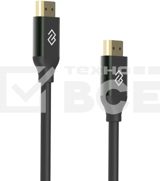 Кабель аудио-видео Digma HDMI (m)/HDMI (m) 2м. феррит.кольца позолоч.конт. черный (D-HDMI-V2.1-2M)