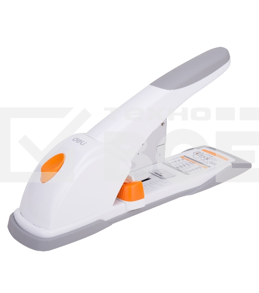 Степлер мощный Deli E0487 23/6 23/8 23/10 23/13 (80 листов) ассорти/белый, 100 скоб, коробка