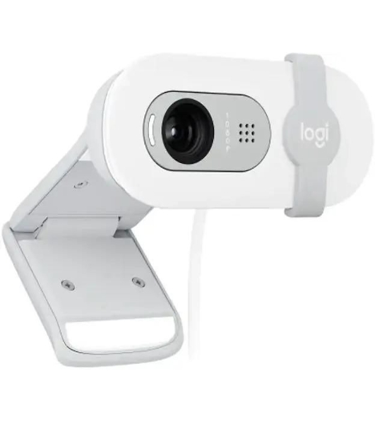Веб-камера Logitech HD Webcam Brio 100 белый 2Mpix (1920x1080) USB-A с микрофоном (960-001618)