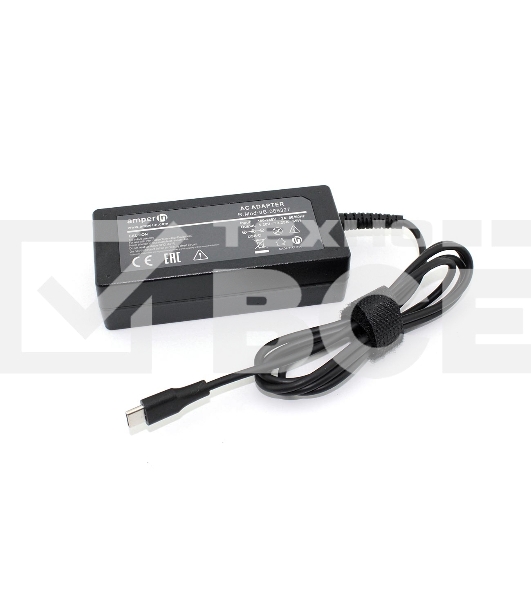 Блок питания (сетевой адаптер) Amperin AI-HP65C для ноутбуков HP 20V 3.25A 65W Type-C