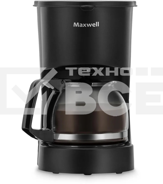Кофеварка капельная Maxwell MW-1657(BK) черный, исп. кофе - молотый, 0.6 л, 600 Вт