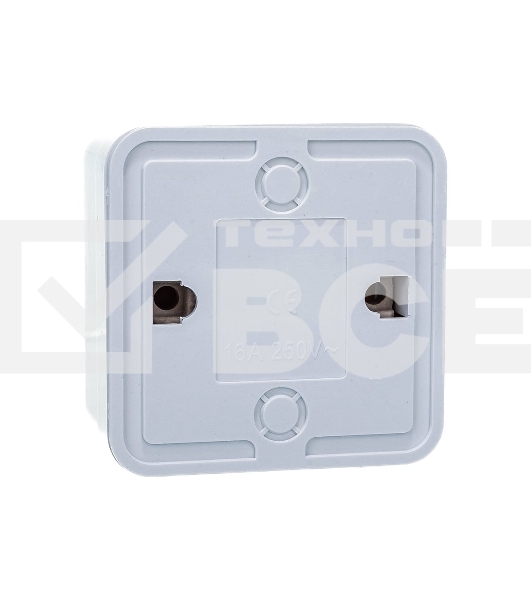 Розетка 1-м BOLLETO с заземл. накл. 7028 бел. ASD / IN HOME 4680005959792
