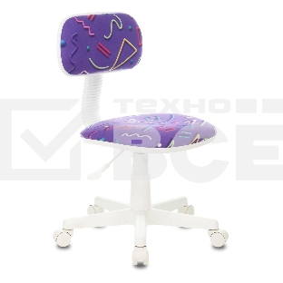 Кресло детское Бюрократ CH-W201NX Sticks 08 фиолетовый, крестовина пластик