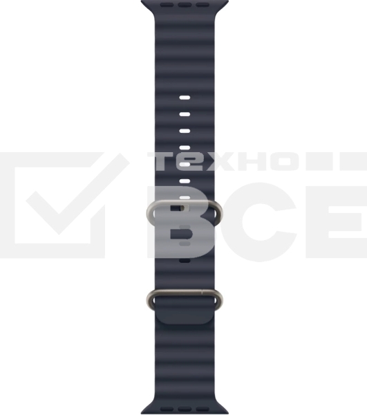 Смарт-часы Apple Watch Ultra 2 2024 A2986 49мм OLED корп.титан Ocean band рем.синий разм.брасл.:130-200мм