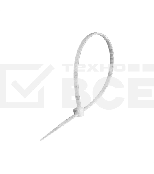 Стяжка (хомут) нейлоновая ExeGate CV66-250x4.8W (нейлон 6.6, 250x4.8мм, неоткрывающаяся, halogen free, -40°C - +85°C, белая, 100 шт)