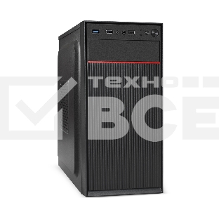 Компьютерный корпус Minitower ExeGate BAA-113U-UNS500 (mATX, БП UNS500 с вент. 12см, 2хUSB+1хUSB 3.0, аудио, черный)