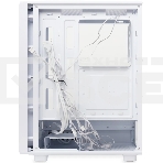 Компьютерный корпус HSPD M510, Mesh Mid Tower, белый, TG, 0.5 SPCC, 4x120мм ARGb ATX, mATX, mITX 180/280/160мм 1x2.5