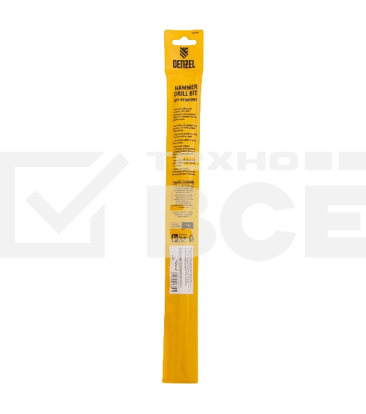 Бур по бетону Denzel двойная спираль, Cobalt W-tip, 20x310 мм, SDS PLUS