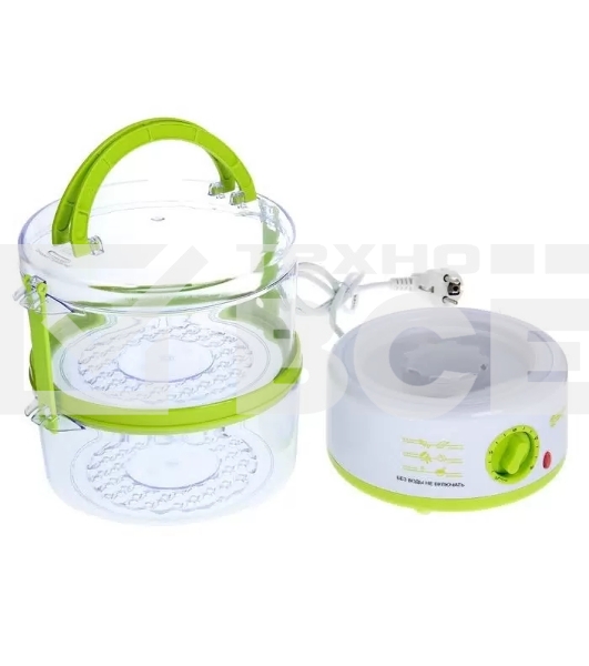 Пароварка электрическая Sakura SA-7213GR 2ч (5,0л) 500Вт бел/зел