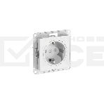 Розетка ATLASDESIGN ART с/з, со шторками, 16А, механизм, быстрозажим. клем., белый, фото2