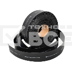 Трубка термоусаживаемая ТУТ нг 50/25 черная рулон EKF PROxima, фото3