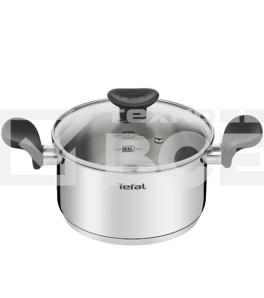 Кастрюля Tefal Primary E3084374 2.1л. d=18см (с крышкой) стальной (2100120956)