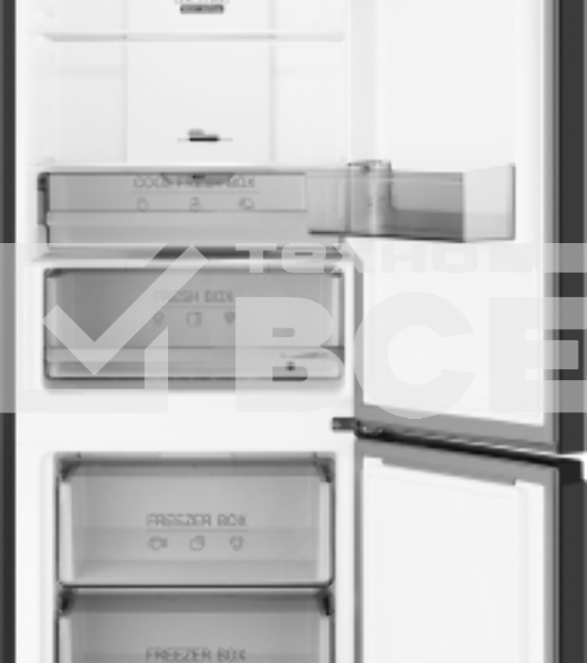 Холодильник Weissgauff WRK 2000 Total NoFrost Inverter Black черный двухкамерный 240/95л морозилка снизу