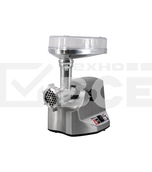 Мясорубка электрическая Sakura SA-6411 Professional серый, 2400 Вт, 2.5 кг/мин, реверс, защита от перегрузки, насадки - 5