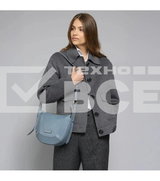 Сумка женская The Bridge Fedora 04320501/KP голубая натур.кожа