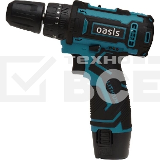 Дрель-шуруповерт OASIS ASU-12S, 12 В, 2 Ач, 30 Нм, щеточный