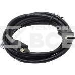 Кабель HDMI C-HM-HM-1.8M Wize, 1.8 м, v.2.0, 19M/19M, позол.разъемы, экран, черный, пакет, фото2