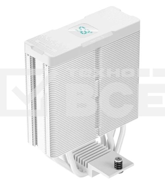 Кулер для процессора DEEPCOOL AG400 DIGITAL WH ARGB белый, 120 мм, алюминий/медь, 2100 об/мин, 31.6 дБ, 4 pin, 220 Вт, 152.7 мм