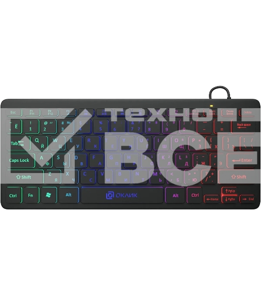 Клавиатура проводная Oklick Oklick 300S черный USB