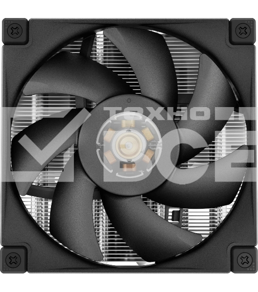 Кулер для процессора DEEPCOOL AN400 черный, 92 мм, алюминий/медь, 2950 об/мин, 23.2 дБ, 4 pin, 150 Вт, 52.5 мм