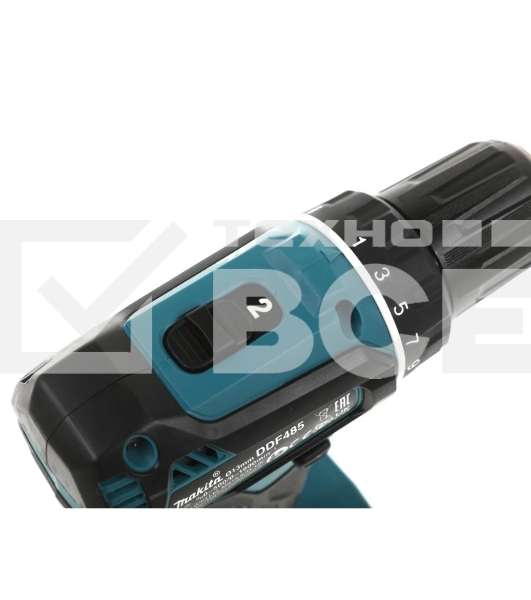 Дрель-шуруповерт Makita DDF485RF, 18 В, 3 Ач, аккумуляторная