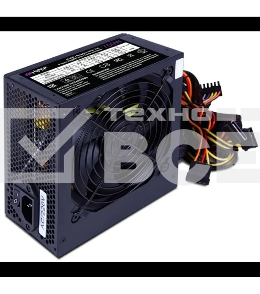 Блок питания HIPER HPB-750, 750Вт, 80 PLUS Bronze, 120мм, черный