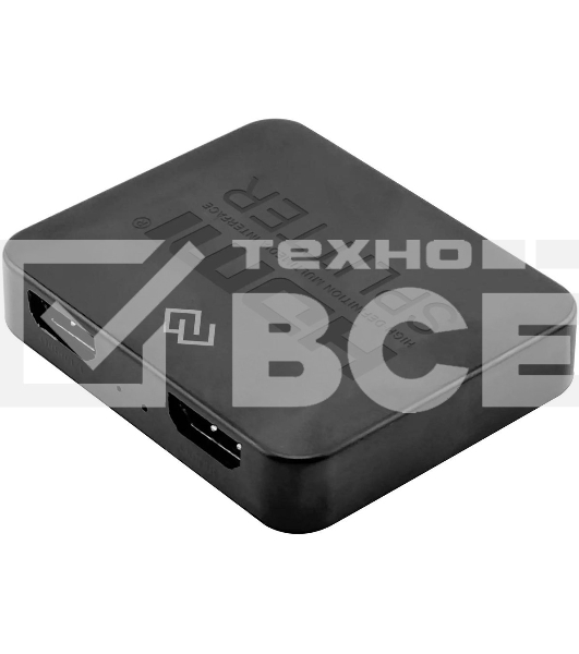 Сплиттер аудио-видео Digma DHSP-v1.4x2PS HDMI (f)/2хHDMI (f) черный