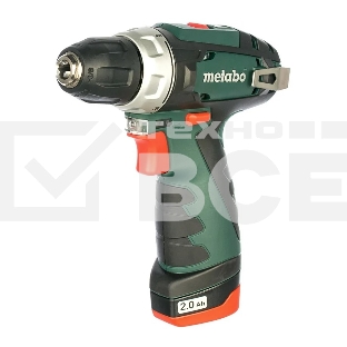 Дрель-шуруповерт аккумуляторная Metabo Powermaxx BS 600080710, Аккумуляторный, 12В, Кейс