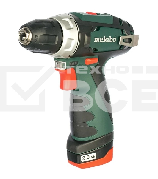 Дрель-шуруповерт аккумуляторная Metabo Powermaxx BS 600080710, Аккумуляторный, 12В, Кейс