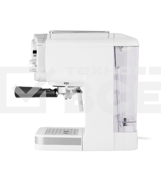 Кофеварка рожковая Maunfeld MF-735WH PRO белый, исп. кофе - молотый, 1.25 л, 1100 Вт, 15 Бар