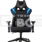 Кресло игровое Бюрократ VIKING 4 AERO BLUE черный/синий, искусст.кожа/ткань, две подушки, фото26