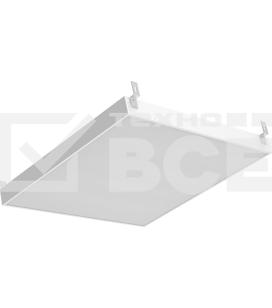 Светильник светодиодный универсальный Gauss LED ДВО 30 Вт MiR 3000 Лм 5000К 588х588х50 мм IP40 Грильято матовый планки