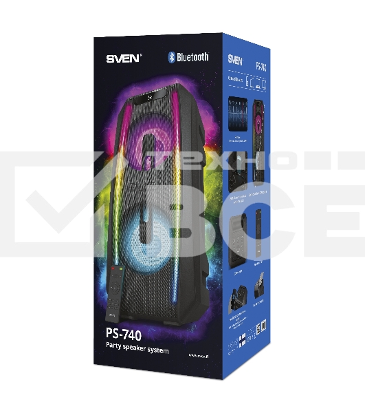 Портативная колонка Sven PS-740, черный